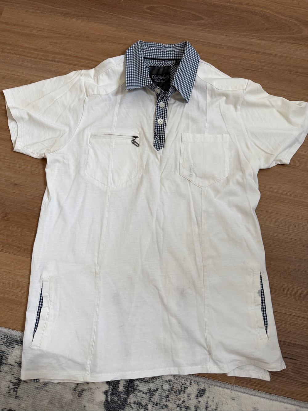 We the People MenWhite Short-Sleeve Polo Shirt
